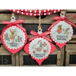 Christmas Animals in Pants Ornament Cross Stitch Chart (image for) Christmas Animals in Pants Ornament Cross Stitch Chart